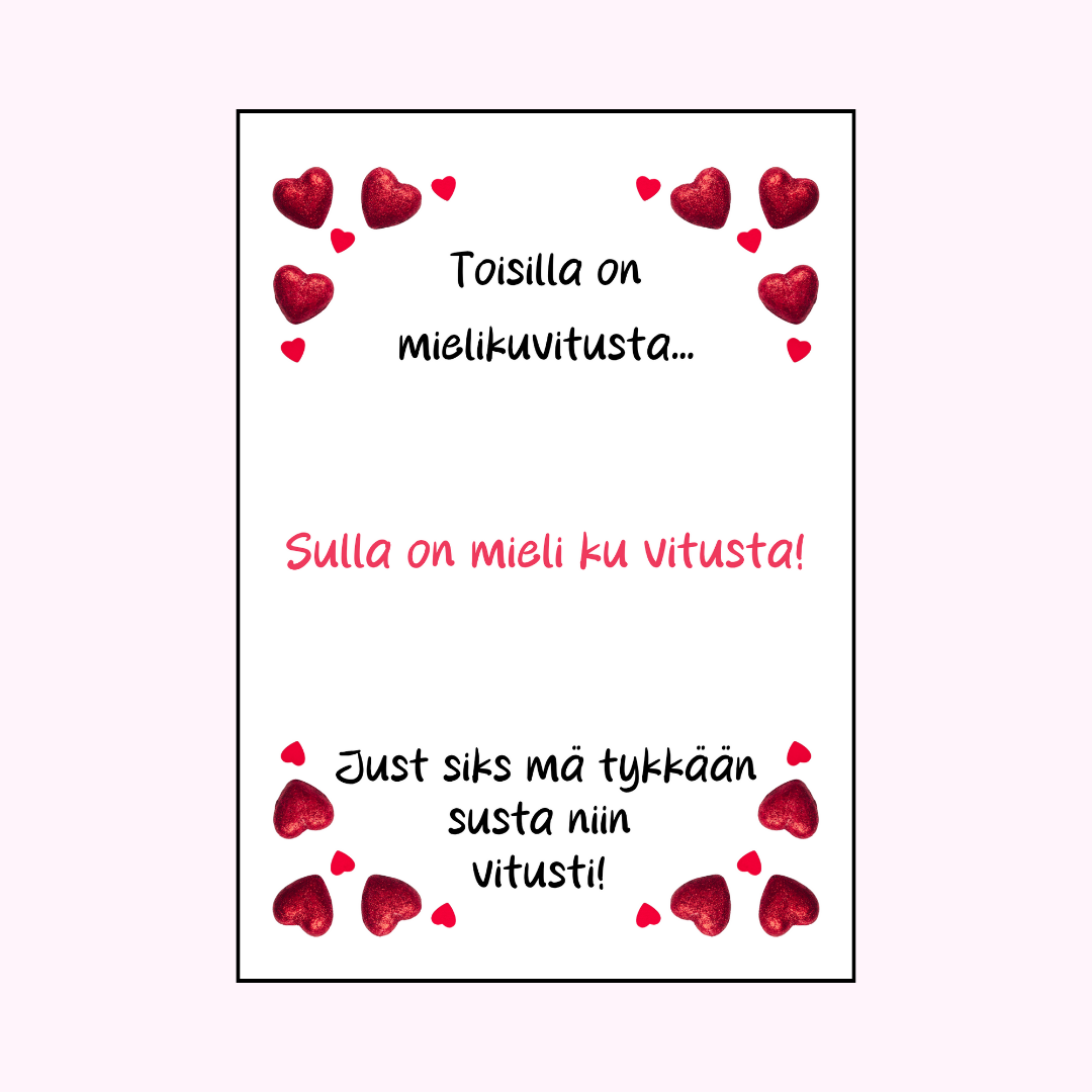 Postikortti "Toisilla on mielikuvitusta. Sulla on mieli ku vitusta!"