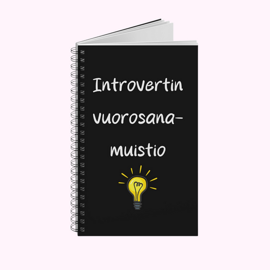 Muistikirja "Introvertin vuorosanamuistio"