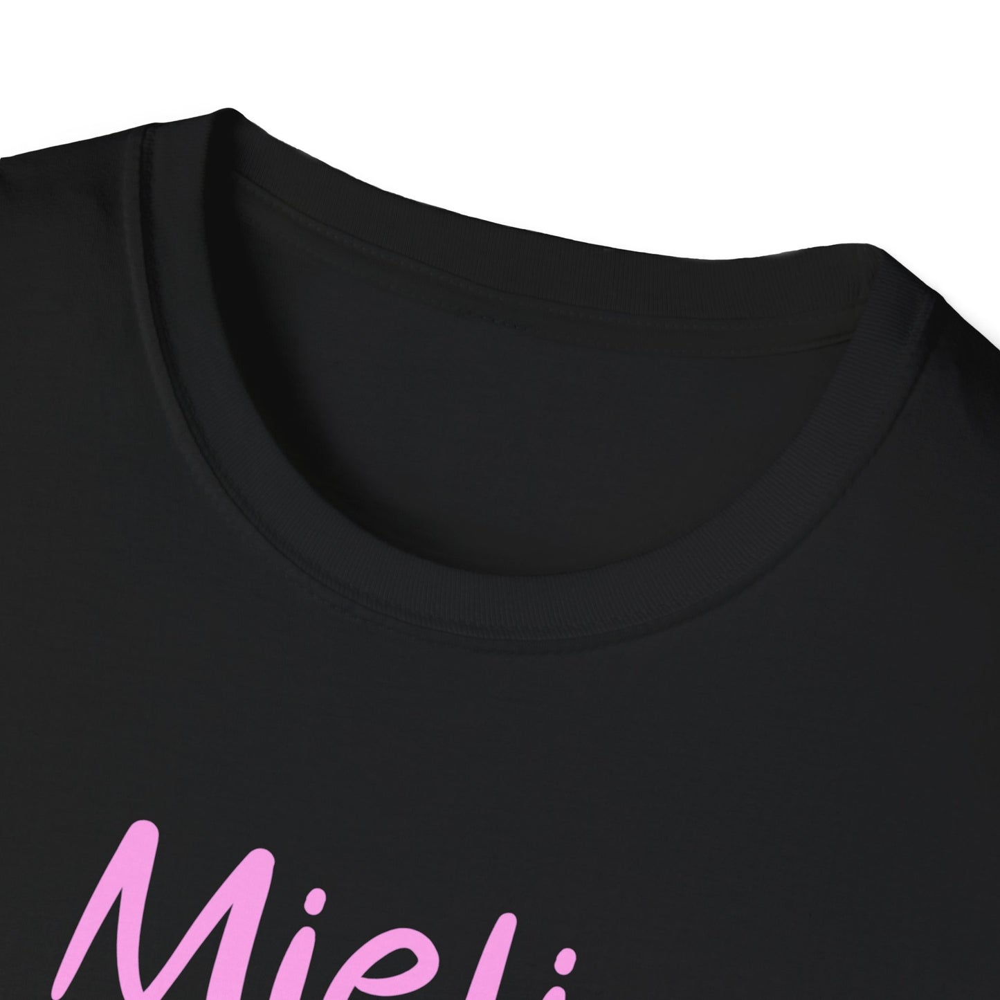 T-paita "Mieli ku vitusta", pinkki teksti