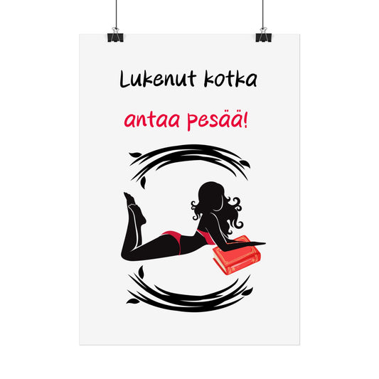 Juliste "Lukenut kotka antaa pesää!"