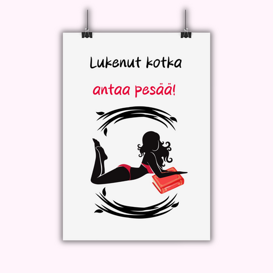 Juliste "Lukenut kotka antaa pesää!"