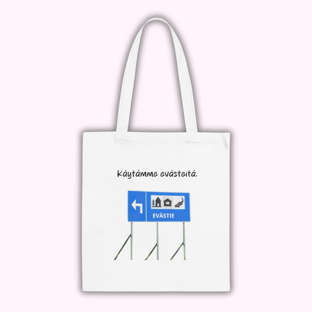 Kangaskassi "Käytämme evästeitä"