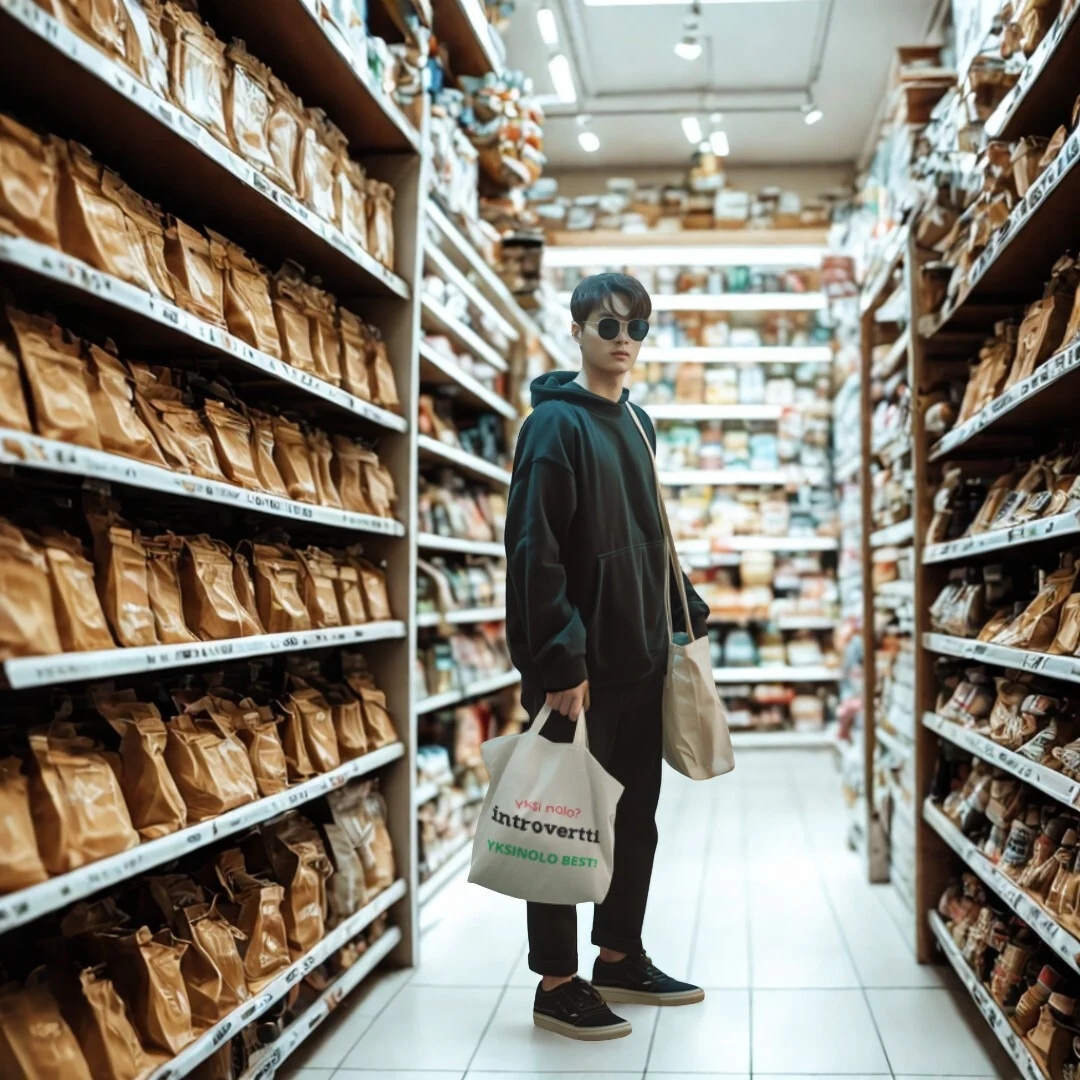 Kangaskassi Yksi nolo introvertti - yksinolo best!