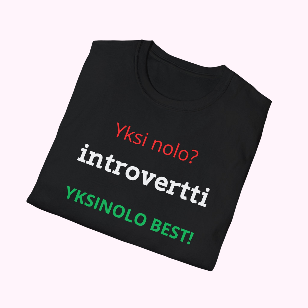 T-paita "Yksi nolo introvertti"