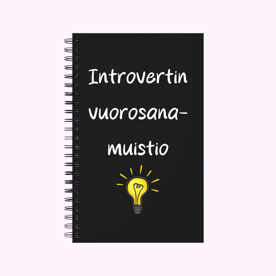 Muistikirja "Introvertin vuorosanamuistio"
