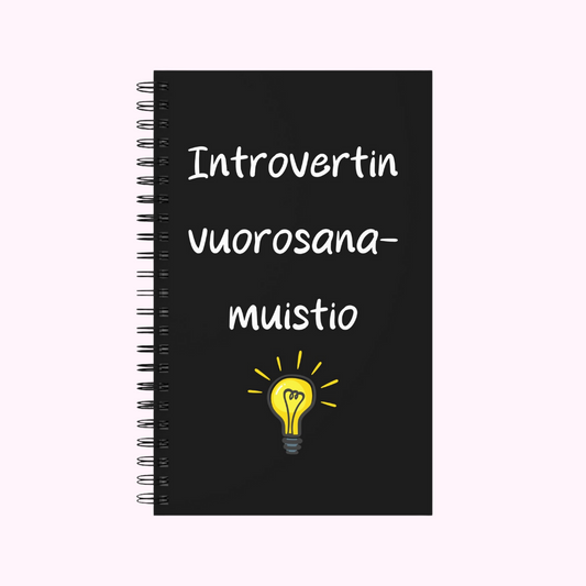 Muistikirja "Introvertin vuorosanamuistio"