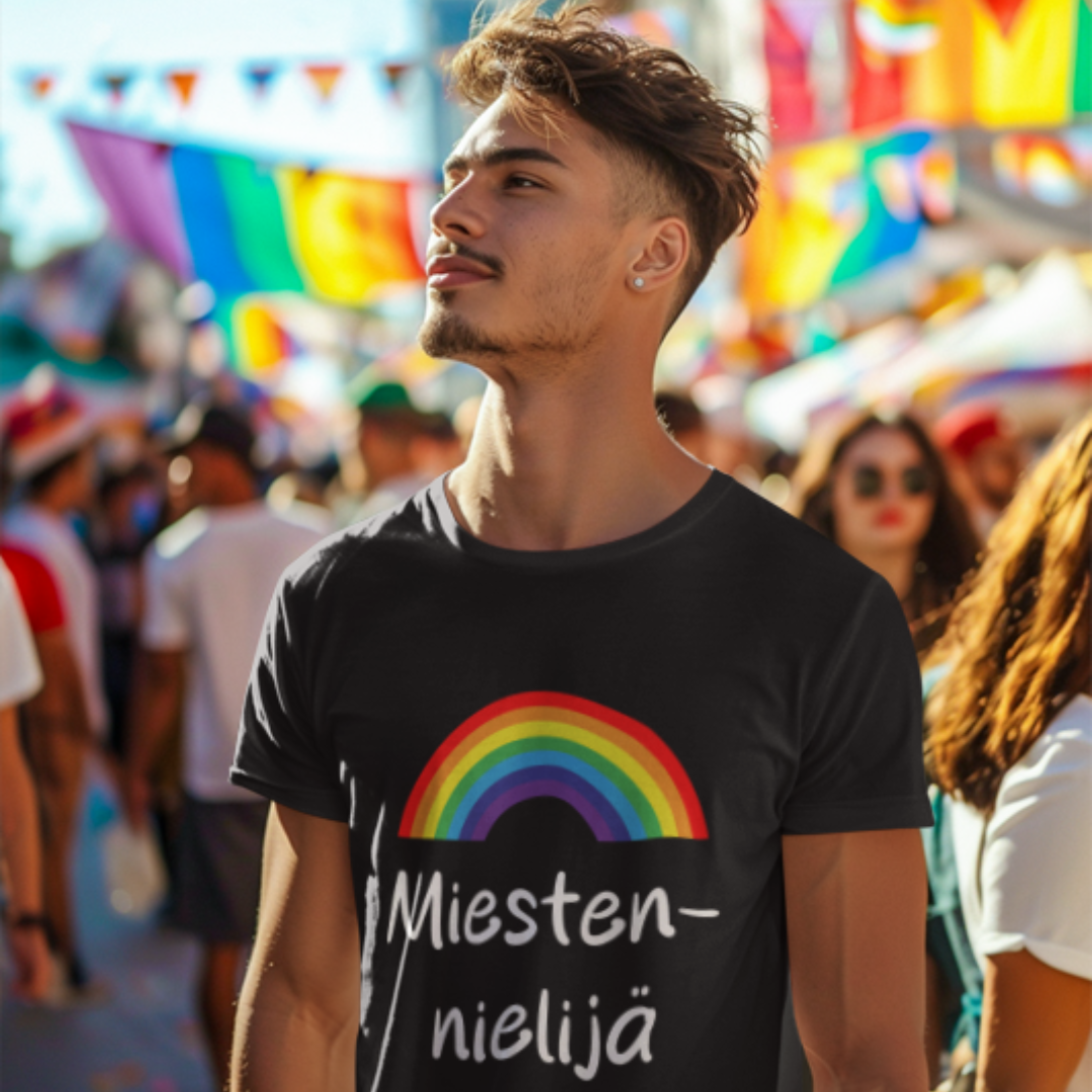 T-paita "Miestennielijä" 🏳️‍🌈