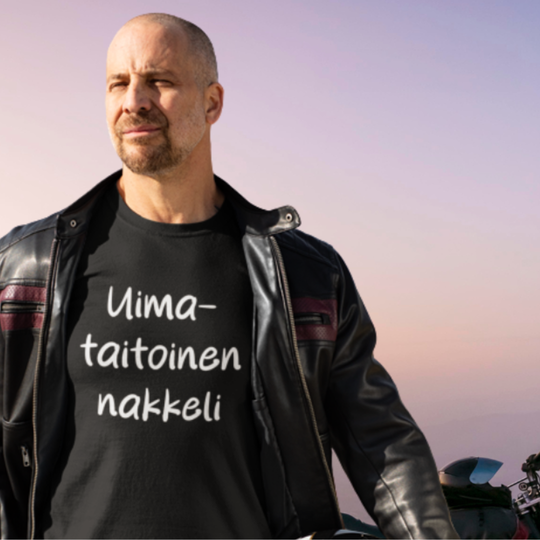 T-paita "Uimataitoinen nakkeli"  taitaville ukkeleille