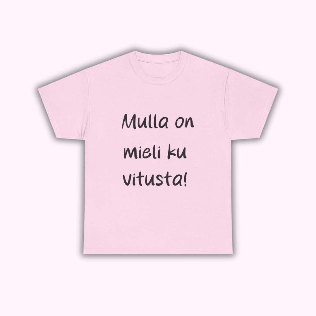 Mulla on mieli ku vitusta -T-paita