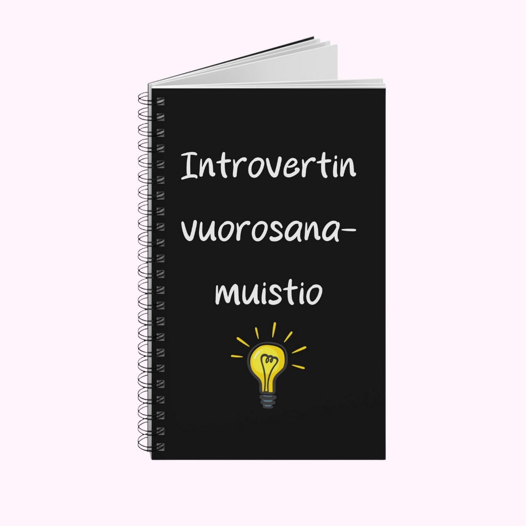 Muistikirja "Introvertin vuorosanamuistio"