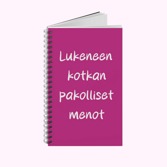 Muistikirja "Lukeneen kotkan pakolliset menot menot"