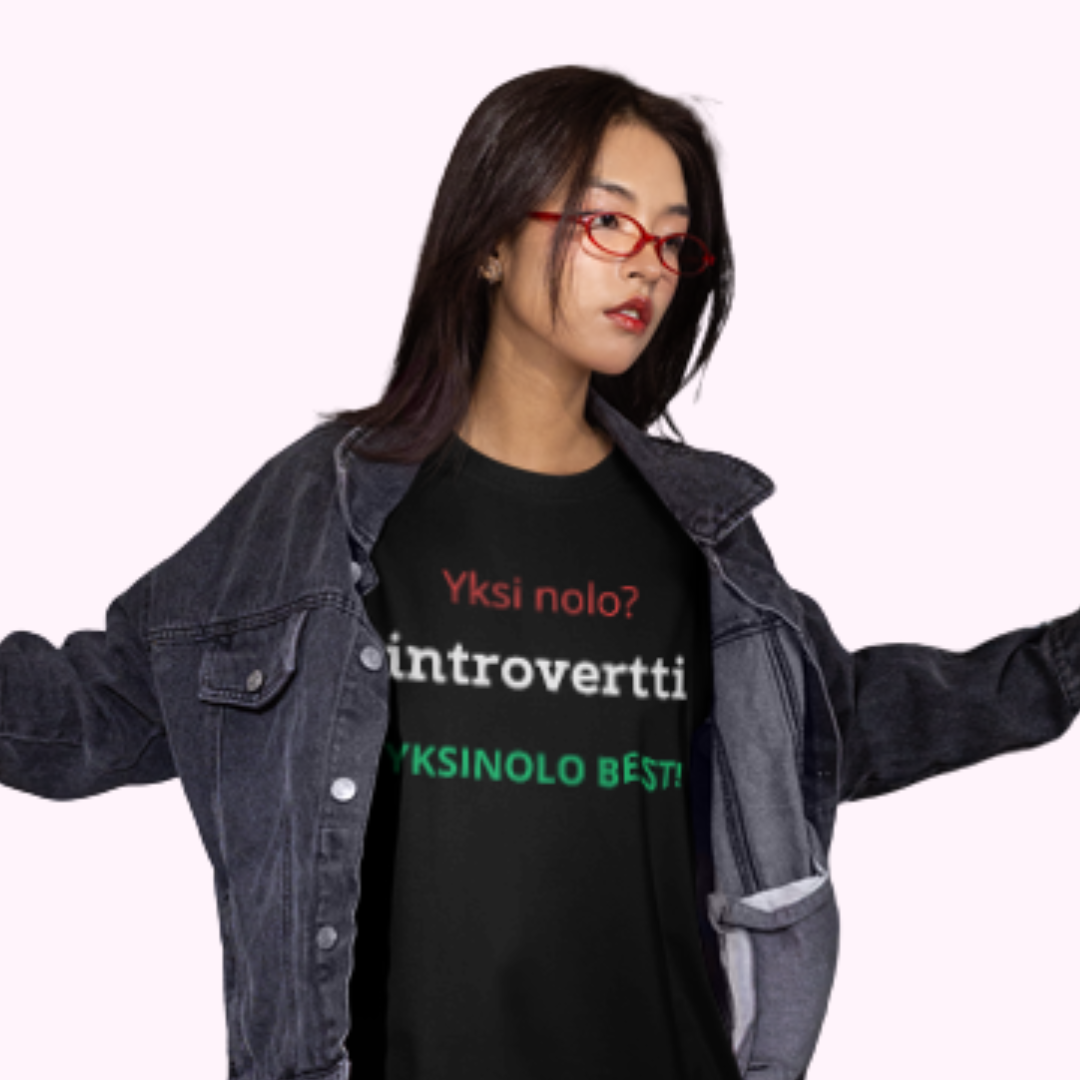 T-paita "Yksi nolo introvertti"