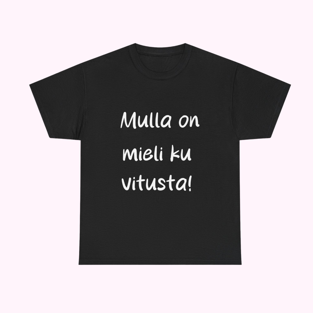 Mulla on mieli ku vitusta -T-paita