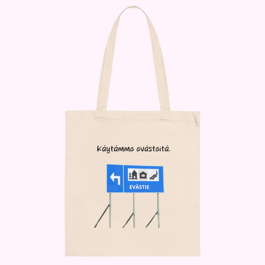 Kangaskassi "Käytämme evästeitä"