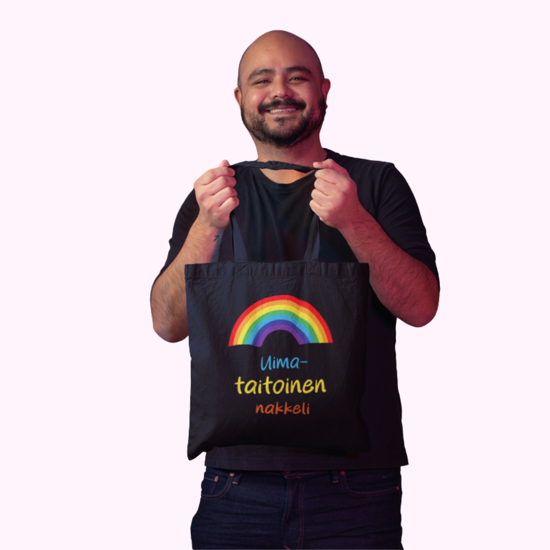 Kangaskassi "Uimataitoinen nakkeli" 🏳️‍🌈