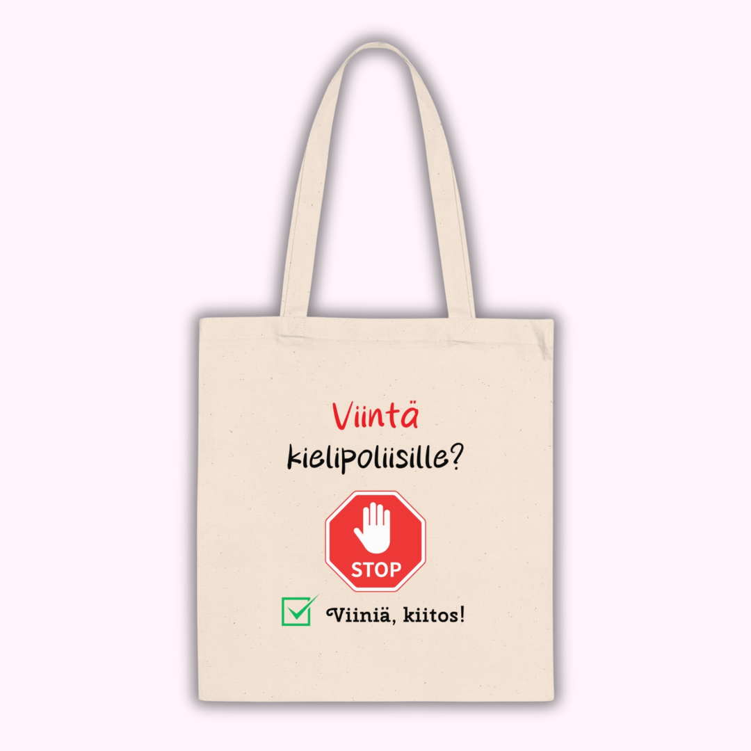 Kangaskassi "Viintä kielipoliisille?"