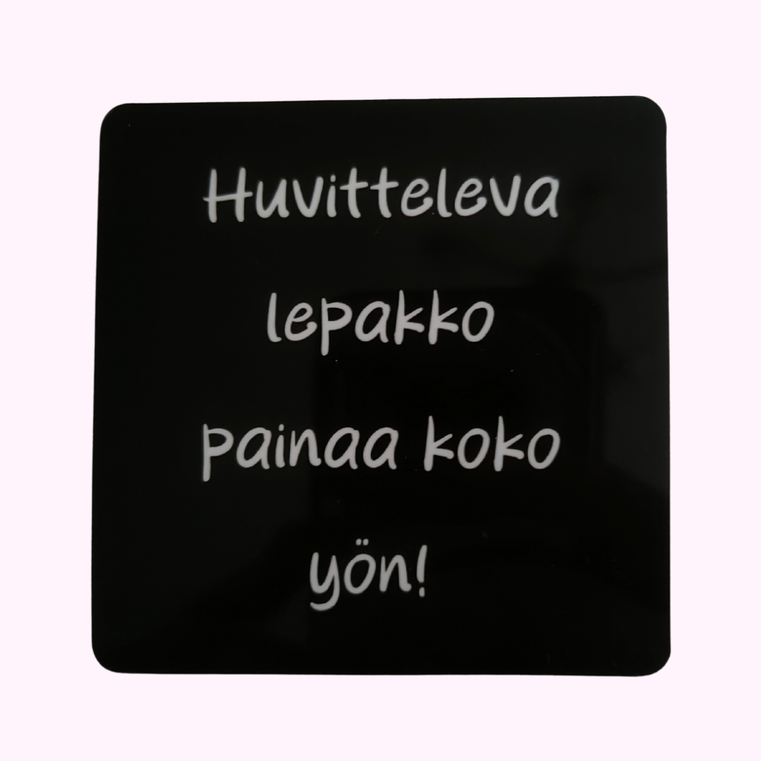 Magneetti "Huvitteleva lepakko painaa koko yön"