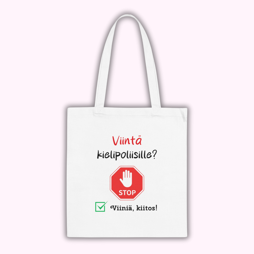 Kangaskassi "Viintä kielipoliisille?"