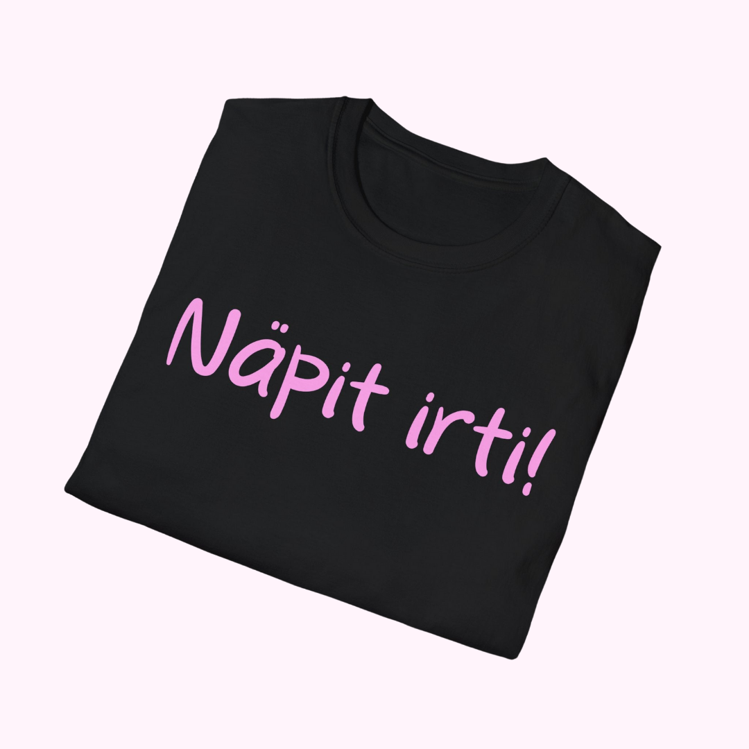 T-paita "Näpit irti"